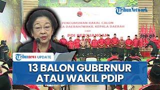 PDIP Umumkan 13 Balon Gubernur atau Wakil Gubernur di Kantor DPP PDIP Menteng Jakarta Pusat