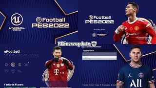 PES 2022 Concept Menu V3 for PES 2021 by PESNewupdate