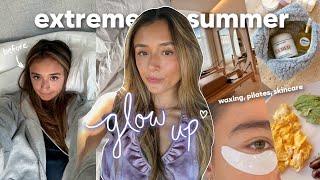 extreme SUMMER GLOW-UP  to visit my LONG DISTANCE BOYFRIEND skincare waxing & workouts ‍️