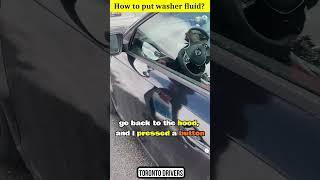 How to put washer fluid in a car #cardriving #drivingtips #newdriver