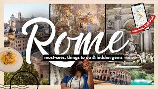 BEST THINGS TO DO IN ROME FOR FIRST TIMERS W MAP 2024  20 Must-Dos Hidden Gems & More