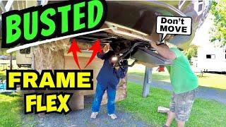 OUR WORST RV FEAR WE HAD FRAME FLEX  Lippert Mobile Tech Tells ALL