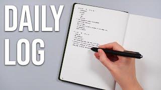 The Daily Log Explained  Bullet journal core collections