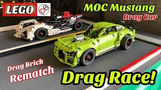 LEGO Technic MOC 42138 Mustang Shelby GT500 Drag Car vs. Porsche 99X 42137 - Drag Race REMATCH &More
