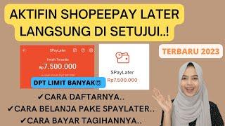 CARA AKTIFKAN SHOPEE PAYLATER TERBARU LANGSUNG DISETUJUI 2022 2023  CARA DAFTAR SPAYLATER