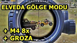 ELVEDA GÖLGE MODU  M24  GROZA  GÜCÜ SOLO SQUAD PUBG MOBİLE