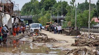 Оштогу борбордук базардын катуу селден кийинки абалы