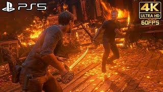 Uncharted 4 Remastered PS5 Nathan vs Rafe Final Boss Fight @ 4K 60ᶠᵖˢ 