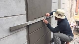 How to make a professional wall using sand and cement ratio 111