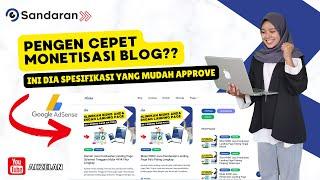 Spesifikasi Blog & Website Buat Daftar Adsense  100% Approve 