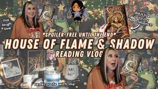house of flame & shadow reading vlog + room makeover  HOFAS vlog  spoiler HOFAS review @4120