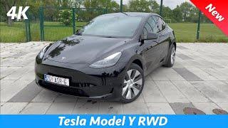 Tesla Model Y 2023 RWD - FULL Review in 4K LFP Battery New emergency release on rear doors