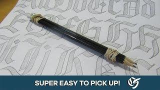 How to do Gothic Calligraphy with Pencils Part 2 Full Alphabet