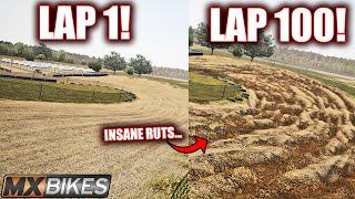 I SURVIVED 100 LAPS OF MAX ERODE ON MXBIKES AND MADE THE DEEPEST RUTS EVER.
