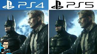 Batman Arkham Knight - PS4 vs PS5 - Graphics Comparison FPS Test & Loading Times