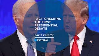 Trump and Biden make false claims during first presidential debate  USA TODAY