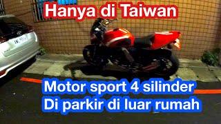 WoW‼️Ducati 4 silinder hanya di tarok pinggir jalan⁉️Perkampungan padat penduduk di Taiwan#topistori