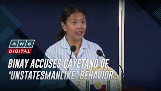 Binay accuses Cayetano of ‘unstatesmanlike’ behavior  ANC