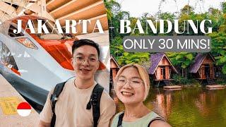 Jakarta to Bandung Indonesia High Speed Train and Explore Bandung 