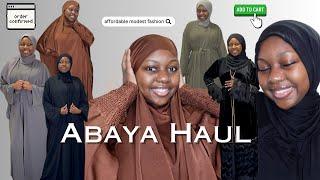 ABAYA HAUL  Modest Dress Try On  Affordable Everyday Wear Jilbabs  Amina Bands