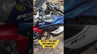 Yamaha R15 kal ready ho jayegi  Day 47  Mini Vlog Challenge #minivlog #viral #ytshorts #mumbai