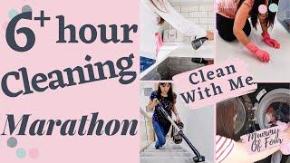 CLEANING MARATHON 2021  OVER 6 HOUR SPEED CLEAN WITH ME CLEANING MOTIVATION  MUMMY OF FOUR UK