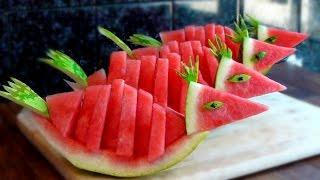 HOW TO QUICKLY CUT AND SERVE A WATERMELON BIRDS