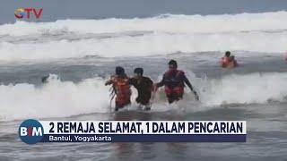 Tiga Wisatawan Kakak Beradik Terseret Ombak saat Berenang di Pantai Parangtritis