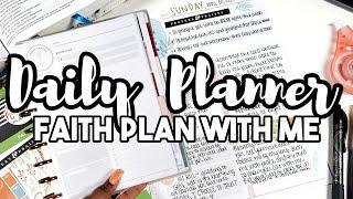 Daily Planner Ideas Using the Happy Planner Daily Layout as a Faith Planner  Plan With Me