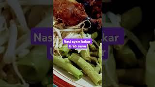 NASI AYAM BAKAR URAB SAYUR MINUM JERUK ANGET#nandyachannel #kuliner #ayampanggang #food