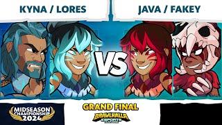 Java & Fakey vs Lores & Kyna - Grand Final - Brawlhalla Midseason Championship 2024 - LAN 2v2