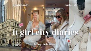 IT GIRL VLOG  melbourne trip  sushi photobooth american diner outfit ideas