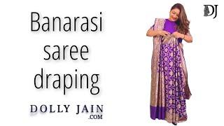 Banarasi saree draping  Dolly Jain saree draping styles