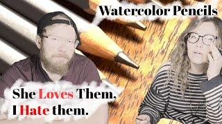 Pro Artist LOVES Them But Bob HATES Them? Novice vs. Pro Staedtler Watercolor Pencil Review