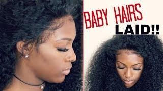 How to   PERFECT baby hairs NO GLUE NO GEL Ft.Lwigs 360 Lace Wig