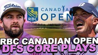 DFS Core Plays - 2023 RBC Canadian Open Draftkings Golf Picks  Top GPP Plays Priced $8000+