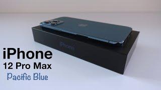iPhone 12 Pro Max Pacific Blue Unboxing with MagSafe Silicone Case and Camera Test