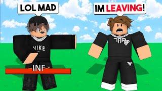 I TROLLED TapWater Until He RAGEQUIT.. Roblox Bedwars