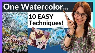 One WATERCOLOR Painting 10 Clever Techniques