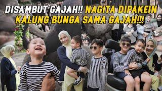 CIPUNG NGASIH MAKAN GAJAH PERTAMA KALINYA NAGITA AJAK ANAK2 KELILING LEMBANG PARK ZOO SEHARIAN