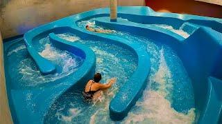 Mind Blowing Maze Water Slide at Therme Lindau Germany