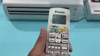 Daikin Ac Remote Control  Daikin Ac Remote Settings  Ac Remote Settings  How to Use Daikin AC