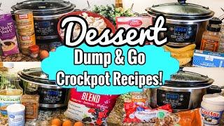 *FOUR* DUMP AND GO CROCKPOT DESSERTS  TASTY FALL INSPIRED SLOW COOKER DESSERTS 2020 JULIA PACHECO