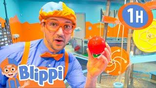 Blippi Visits a Childrens Museum  1 HOUR OF BLIPPI  Science Videos for Toddlers  Blippi Toys