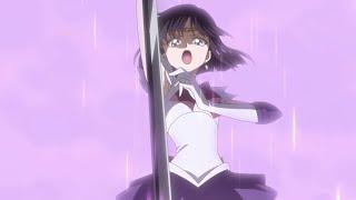 Sailor Saturn swings the Silence Glaive - Crystal