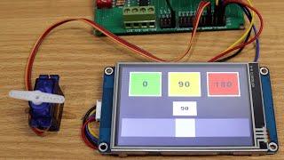 HMI Servo Motor Controller  Arduino Project