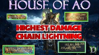 Highest damage Chain Lightning build for Season 5 650M