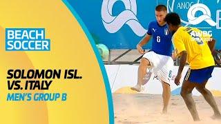 Beach Soccer - Solomon Islands vs Italy  Mens Group B Match  ANOC World Beach Games Qatar 2019 