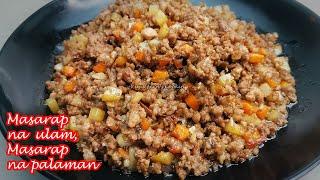 EASY TO COOK GINISANG PORK GINILING WITH OYSTER SAUCE  MASARAP NA ULAM  MASARAP IPALAMAN