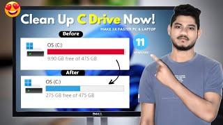 How to Clean C Drive Windows 11 Make Your Pc Faster 2022  Disk Cleanup Windows 11